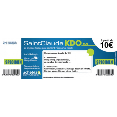 Chèque cadeau Pro Chèque cadeau Pro