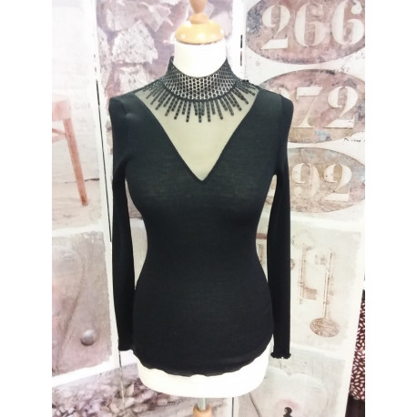 OSCALITO Sous PULL Chic Laine et Soie OSCALITO Sous PULL Chic Laine et Soie