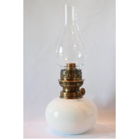 Lampe à Pétrole en Faïence émaillée Lampe à Pétrole en Faïence émaillée