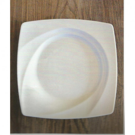 (PORCELAINE) ASSIETTES PORCELAINE BLANCHE CARAT