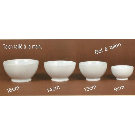 (PORCELAINE) BOLS A TALON porcelaine blanche (PORCELAINE) BOLS A TALON porcelaine blanche