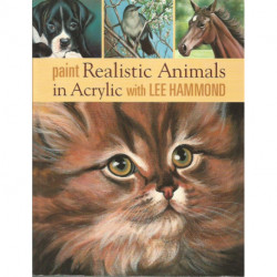 (LIVRESB) LIVRE PEINTURE SUR BOIS PAINT REALISTIC ANIMALS de Lee HAMMOND