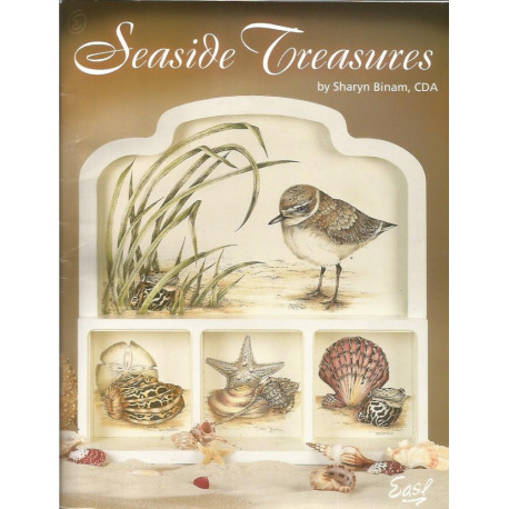 (LIVRESB) LIVRE PEINTURE SUR BOIS SEASIDE TREASURES de Sharyn BINAM