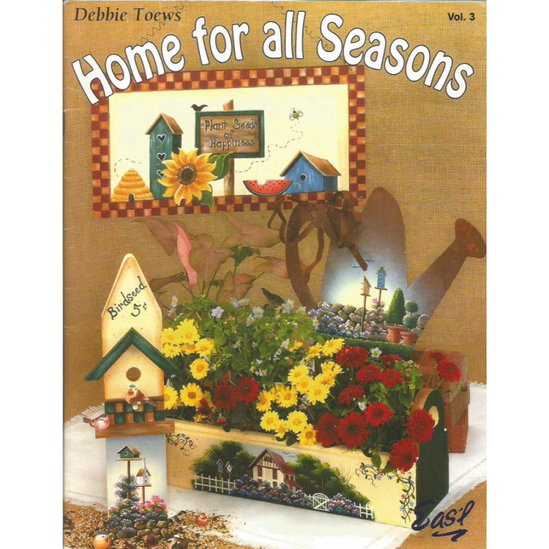 /"HOME FOR ALL SEASONS 8/" PAINT BOOK DEBBIE TOEWS NEW
