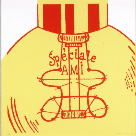 BASTIEN Michel - Papelard/Ami - Estampe sérigraphiée BASTIEN Michel - Papelard/Ami - Estampe sérigraphiée