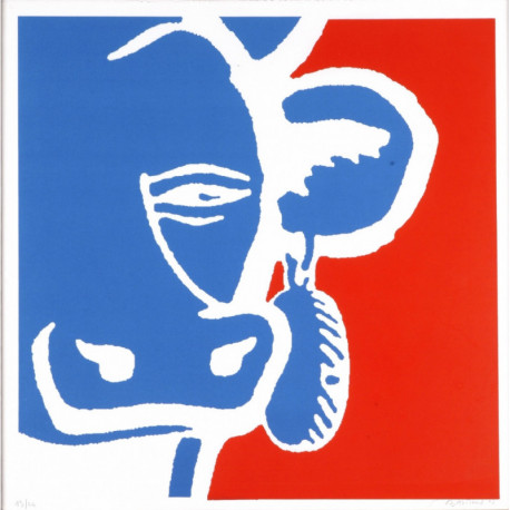 BASTIEN Michel - Papelard/Belle - Estampe sérigraphiée BASTIEN Michel - Papelard/Belle - Estampe sérigraphiée