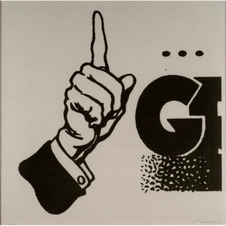 BASTIEN Michel - Papelard/G - Estampe sérigraphiée BASTIEN Michel - Papelard/G - Estampe sérigraphiée