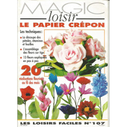 (PAPIER) MAGIC LOISIR 107 LE PAPIER CREPON Editions de Saxe
