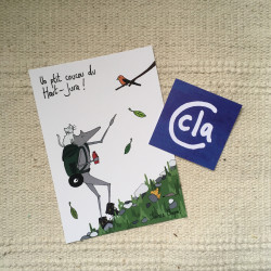 Carte postale illustrée - Un petit coucou du Haut-Jura